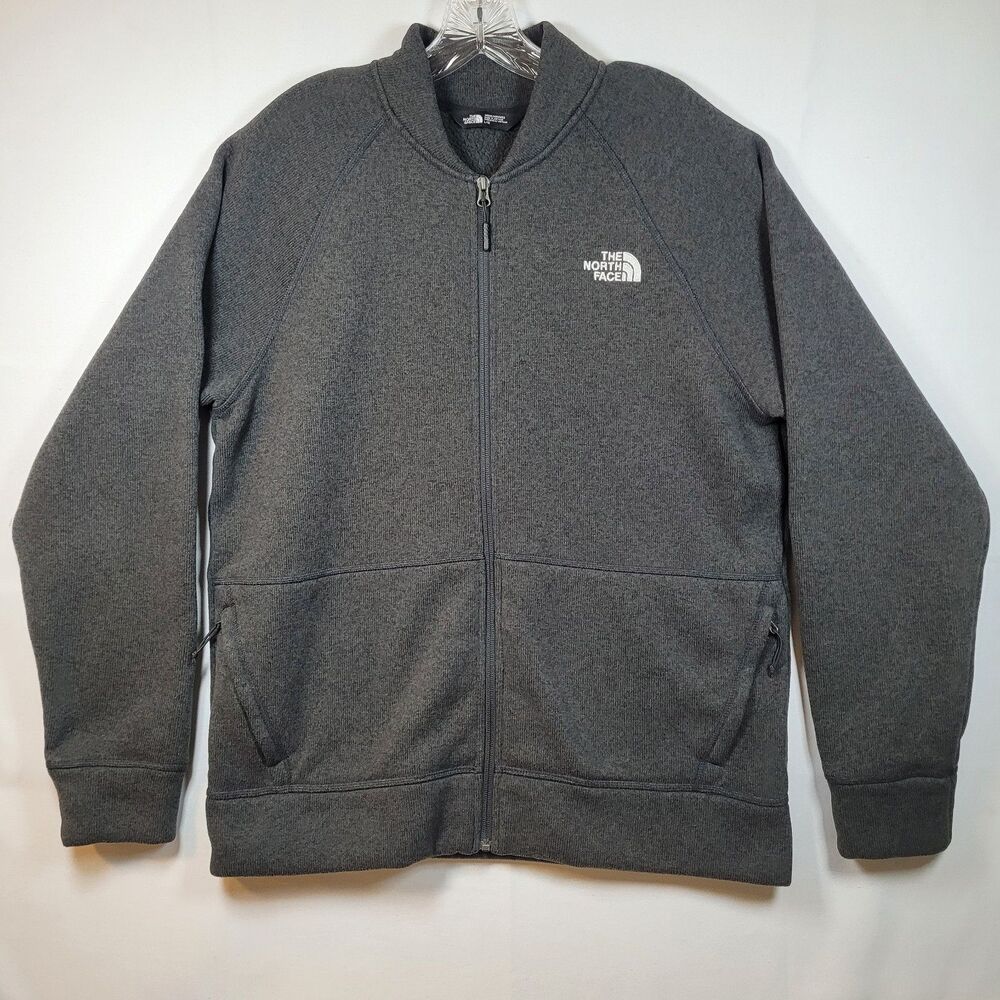 The North Face Canyonlands Large Full Zip Jacket Dark Grey Zip Pockets
